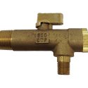 QUINCY COMPRESSOR BRASS STRAINER/BALL VALVE