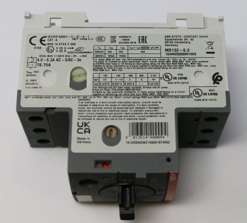 ABB MANUAL MOTOR STARTER BREAKER