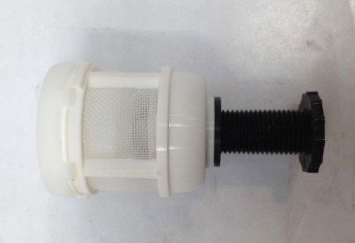 ZEKS INTERNAL FLOAT DRAIN: WHITE W/BLACK STEM