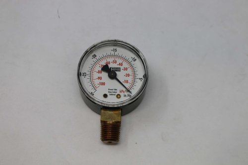 WEISS INSTRUMENTS VAC GAUGE 0-30 2 FACE