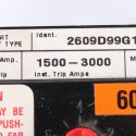 CUTLER HAMMER TRIP UNIT FOR TYPE LAM BREAKER 3POLE 600AMP