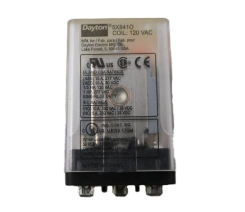 DAYTON RELAY 3PDT FLAT 10A 120VAC