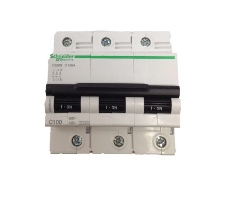 SCHNEIDER ELECTRIC CIRCUIT BREAKER 3P  100A  C CURVE