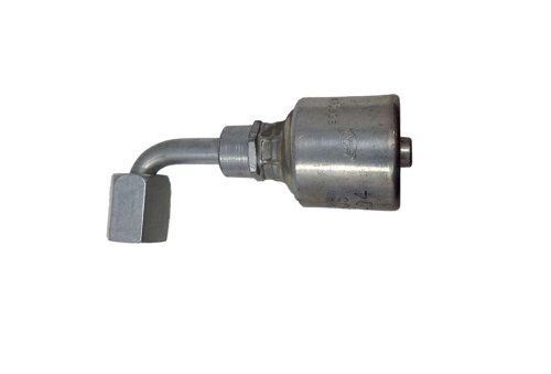 GATES FITTING: 90° 1/4\" ID HYDRAULIC HOSE X 7/16-20 FEM