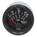 VDO OIL PRESSURE GAUGE 80 PSI  12V  10-188 ohm