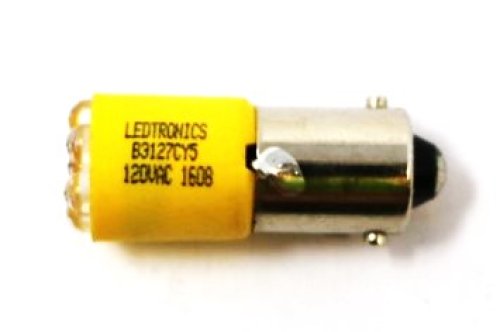 LEDTRONICS LED BULB  7-LED  YELLOW  24VDC