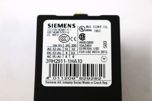 SIEMENS AUXILIARY CONTACTS  3RT20  SCREW TERMINALS