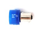 DIALIGHT LED LAMP  15MM  BLUE  28VDC  20mA  6300MCD