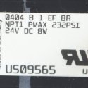 BURKERT CONTROL VALVE TW0-WAY1 SIZE